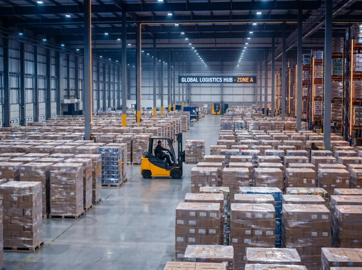 GM Ground Logistics shipment: Organized warehouse staging